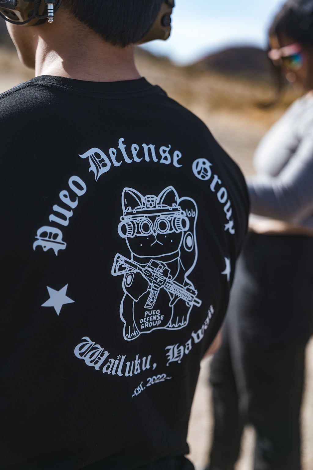 Pueo Defense Group Wai Side Tee - Black