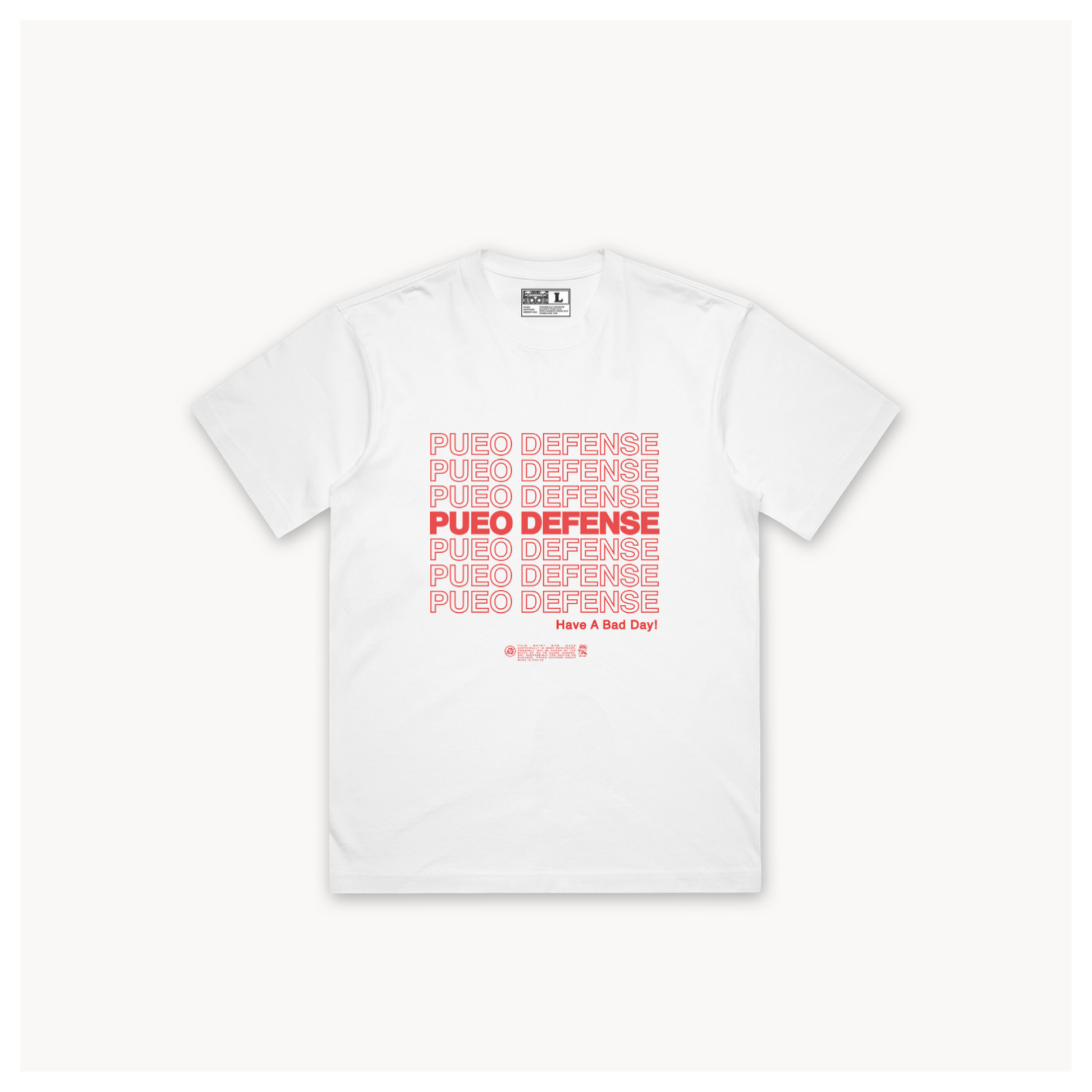 Have A Bad Day! Tee - White Heavy