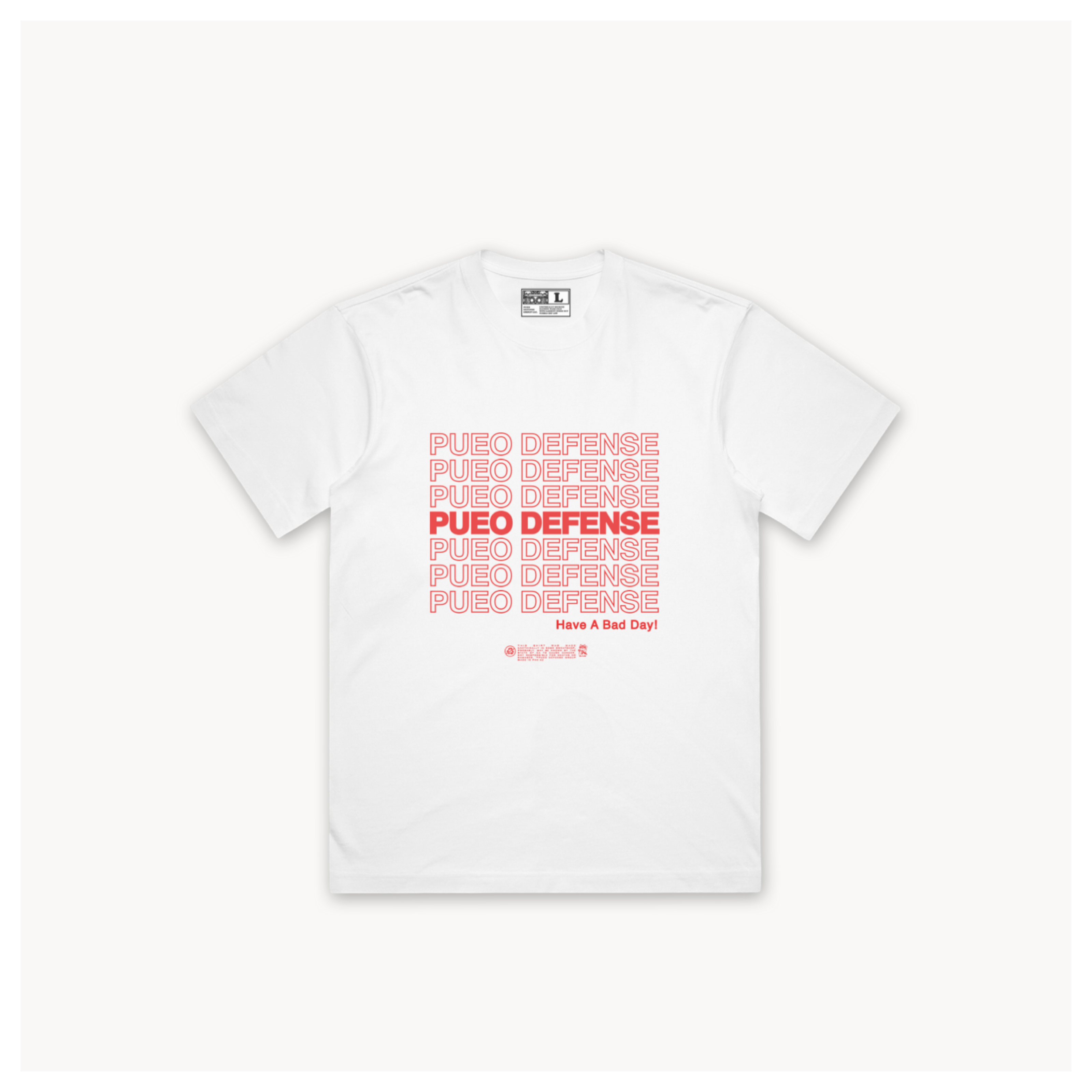 Thank You/Have A Bad Day! - Heavy Tee (White)