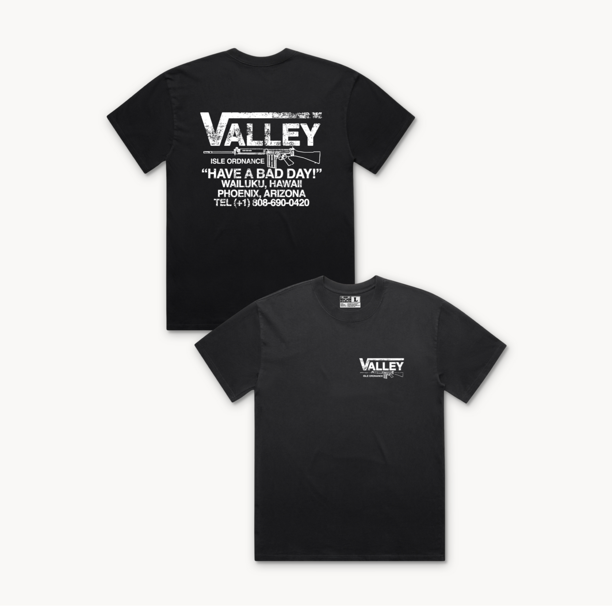 Valley Isle Ordnance Tee - Black (Pre-Order)