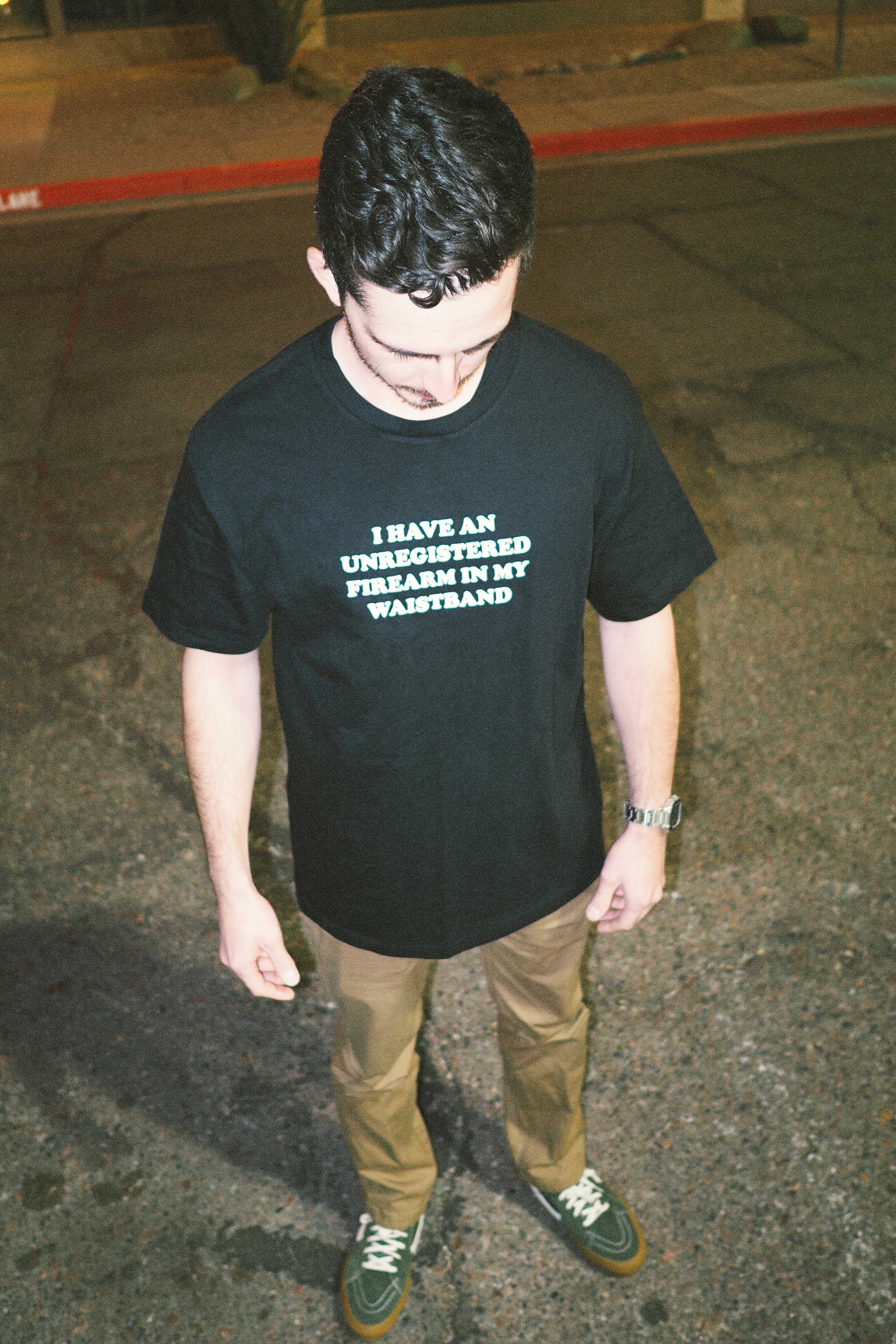 I Have an Unregistered Firearm in My Waistband Tee