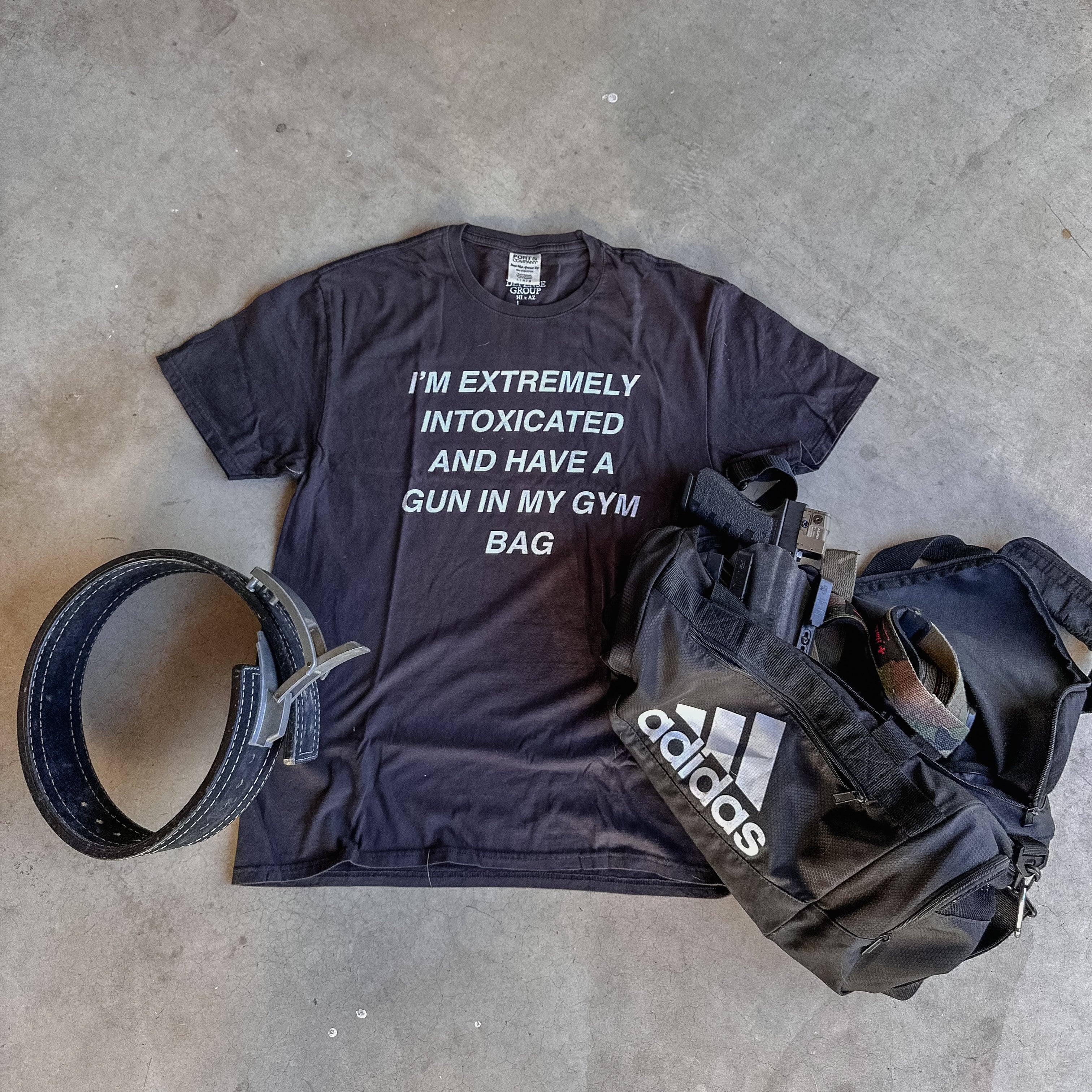 Gun In My Gym Bag - Tee (Black)