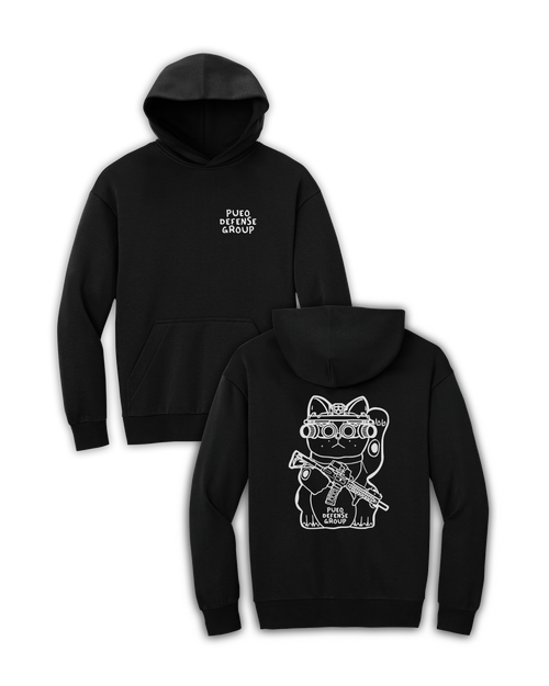 OG CAT NODS OVERSIZED HOODIE - SOGGY OAK / WHITE
