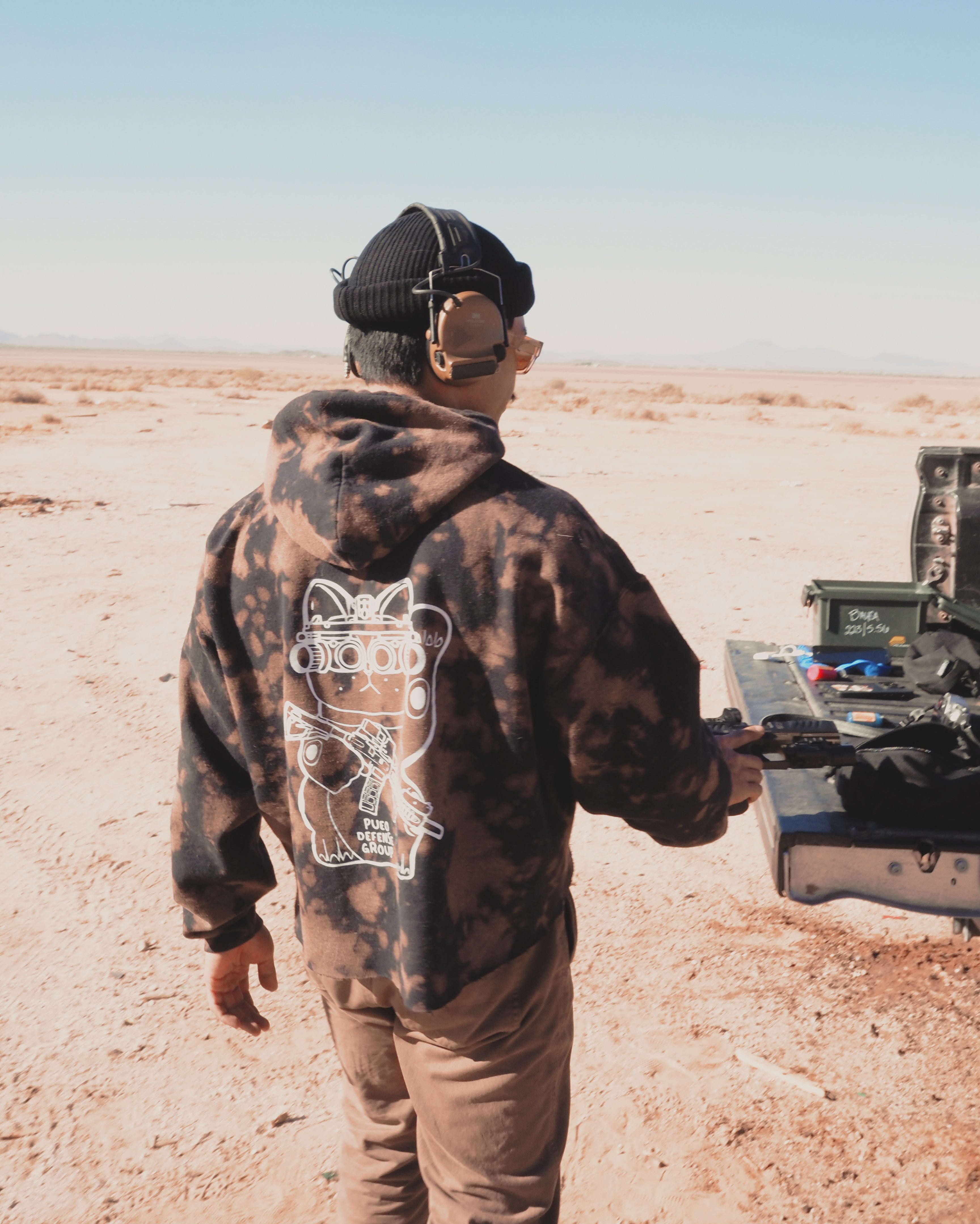 OG Cat NODs - Hoodie (Bleach Tie Dye)