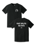 FAST SPLITS NO HITS TEE - BLACK