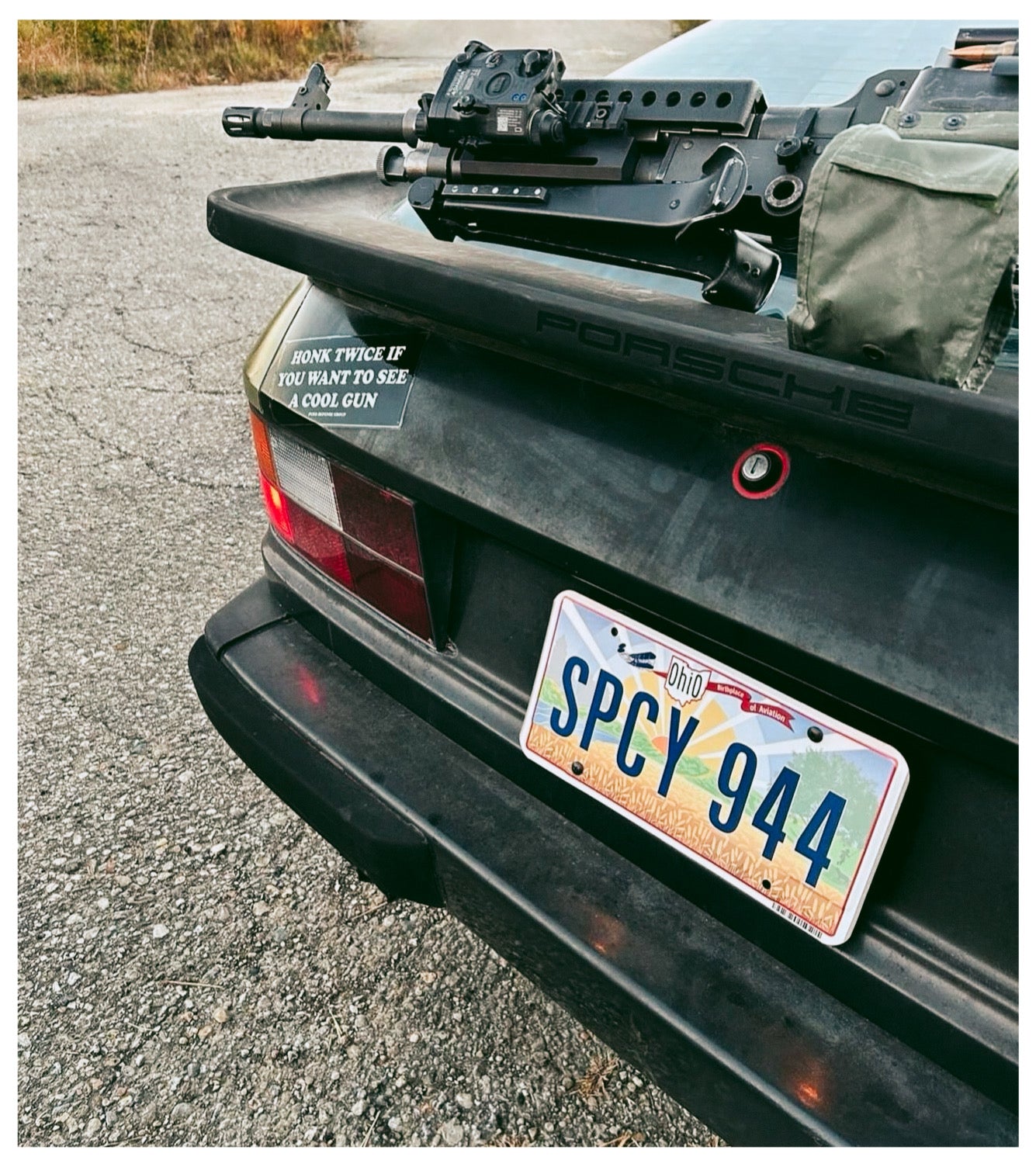 Honk Twice If You Want To See A Cool Gun Bumper Sticker