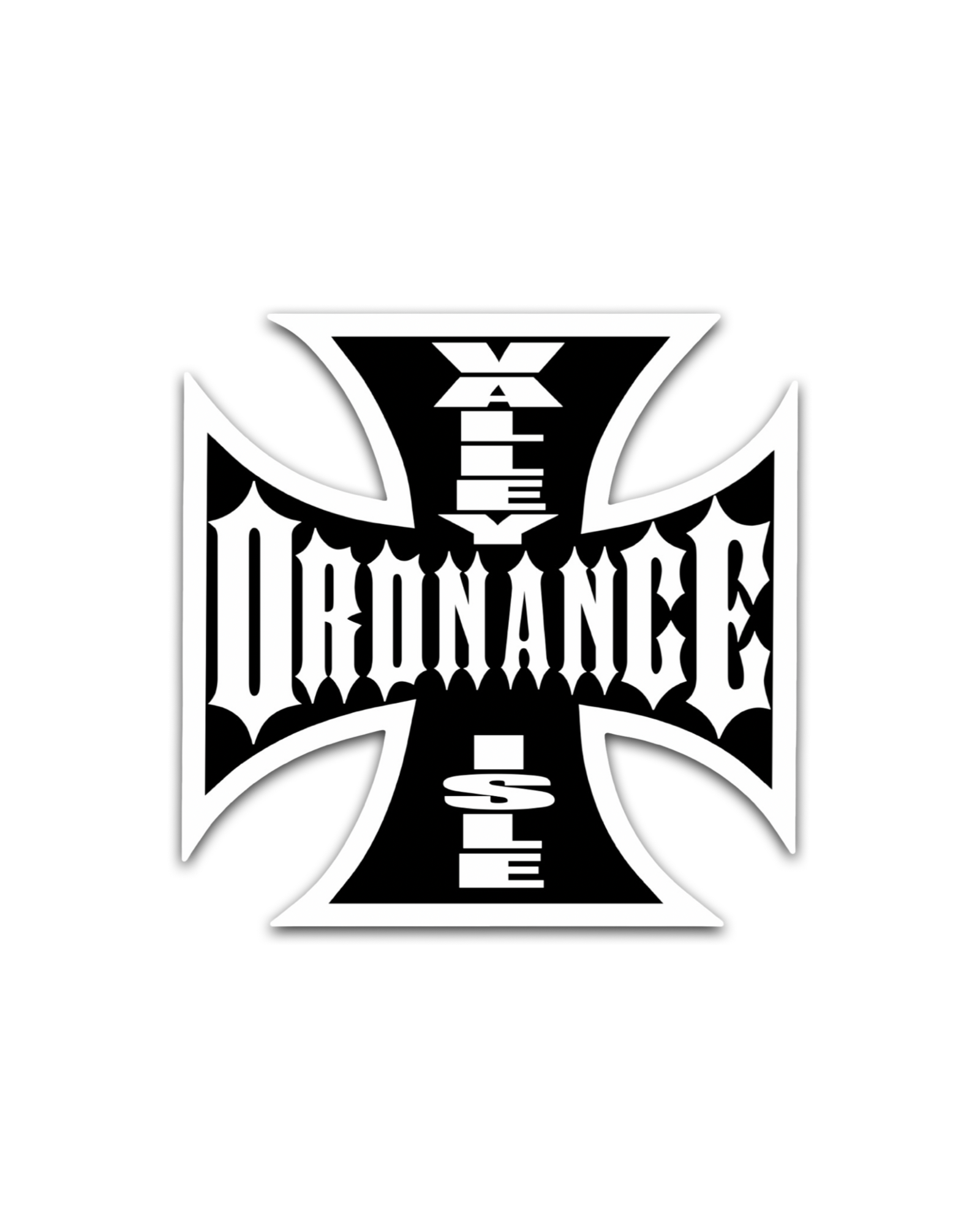 IRON CROSS STICKER - BLACK