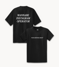 INSTAGRAM OPERATOR TEE - BLACK
