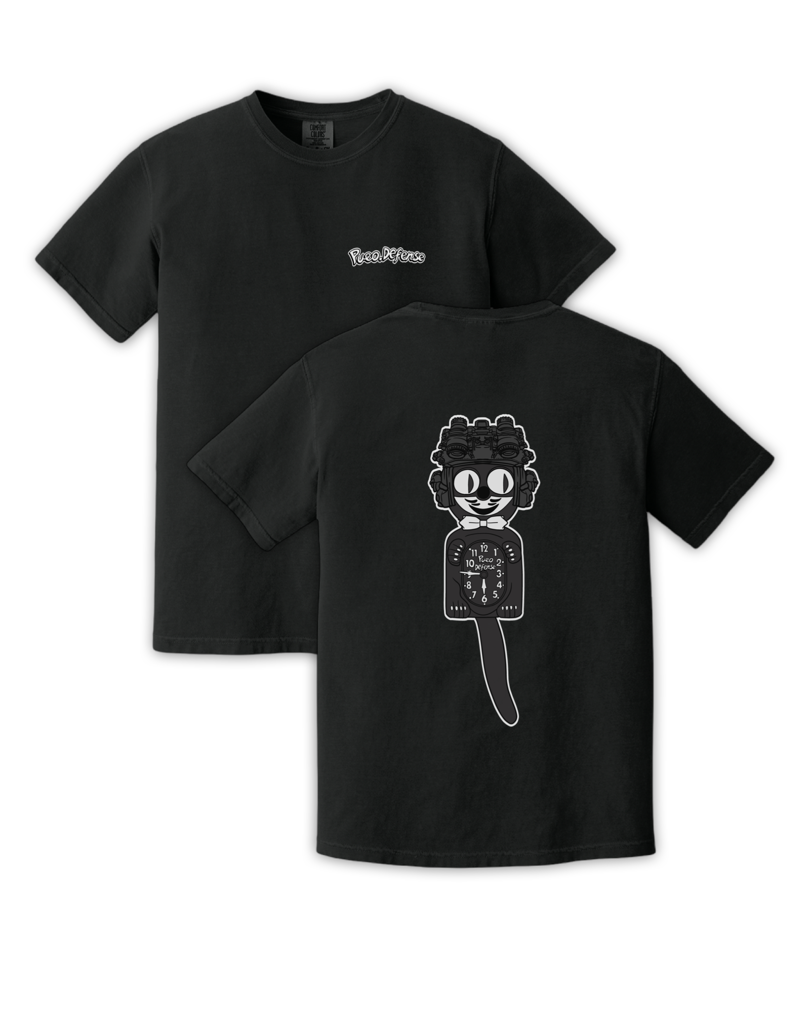 CLOCK CAT NODS TEE