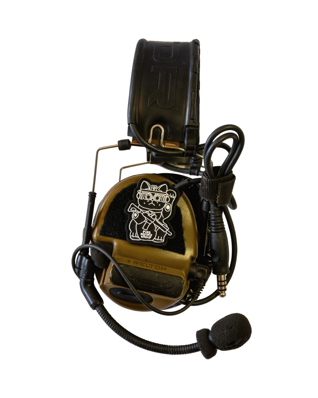 OG CAT NODS PVC PATCH - BLACK