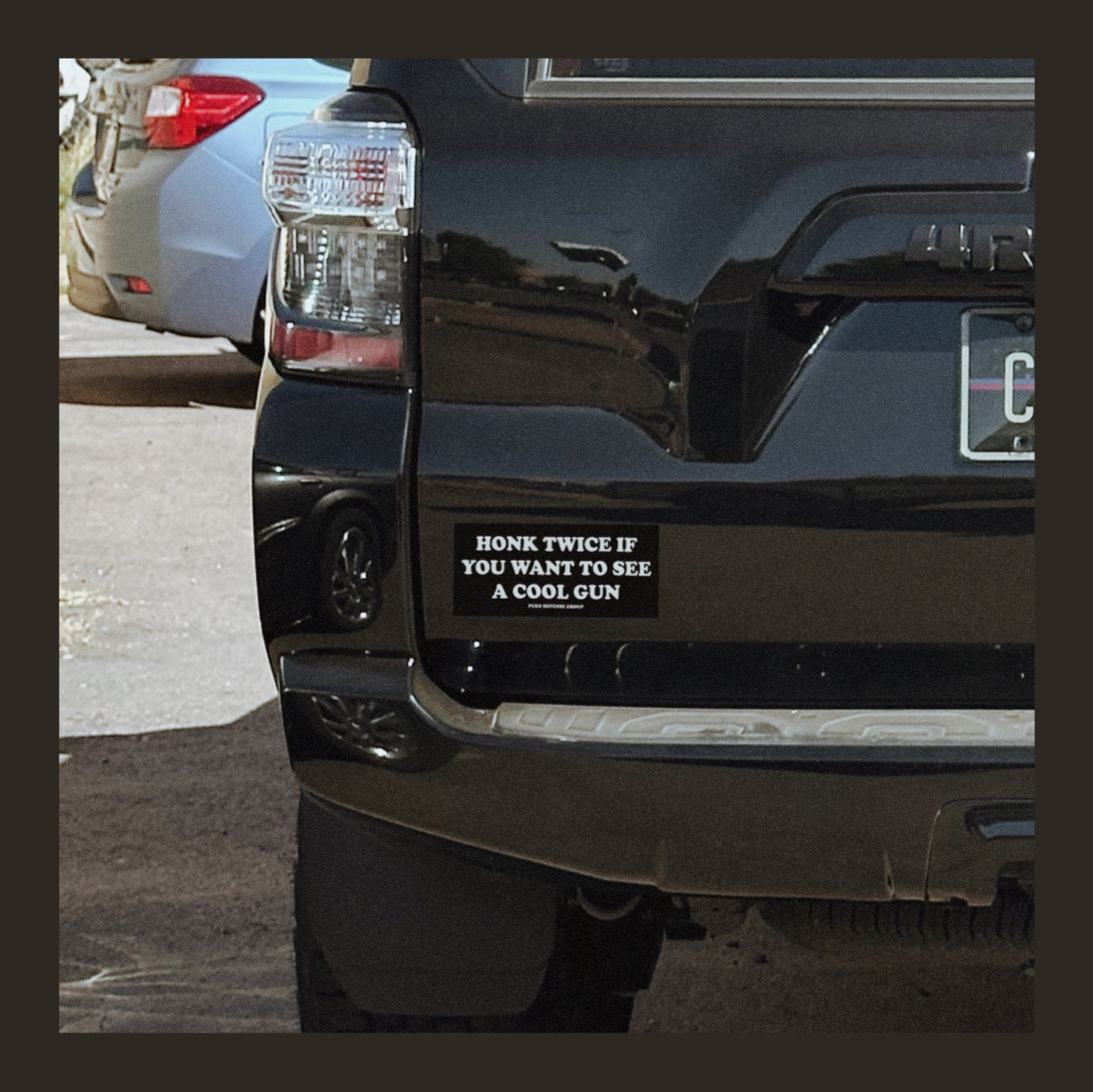 Honk Twice If You Want To See A Cool Gun Bumper Sticker