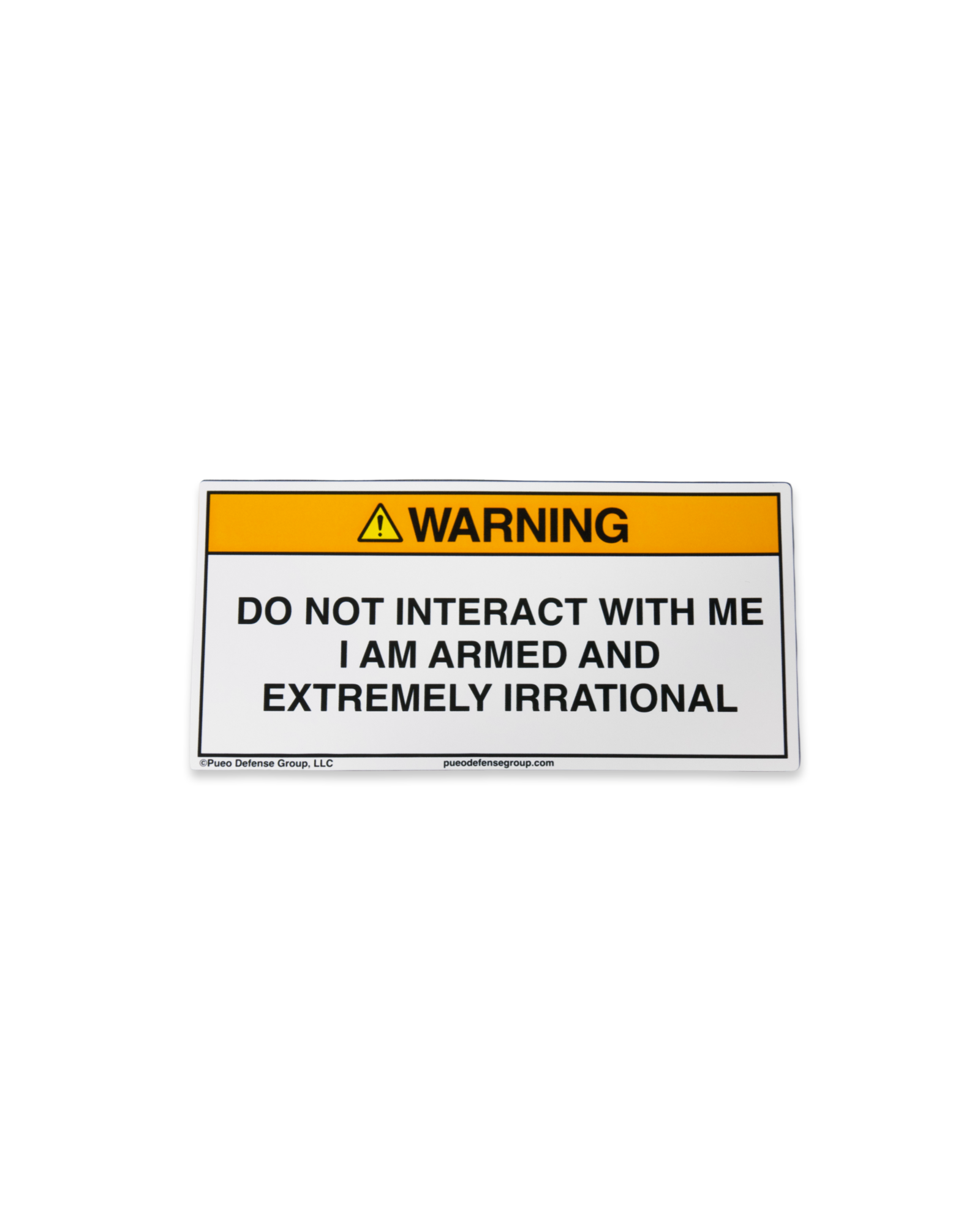 WARNING - Bumper Sticker