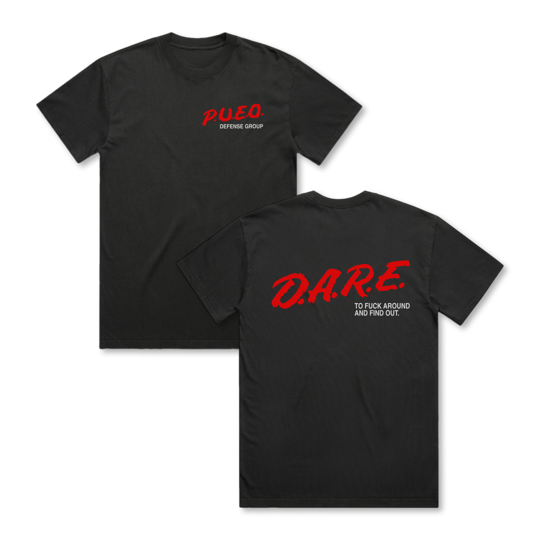 D.A.R.E. 2 F.A.F.O. Tee - Black