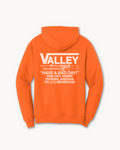 Valley Isle Ordnance Mid Weight Hoodie - Blaze Orange (Pre-Order)
