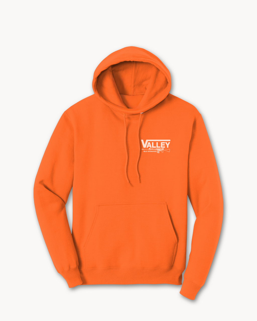 Valley Isle Ordnance Mid Weight Hoodie - Blaze Orange (Pre-Order)