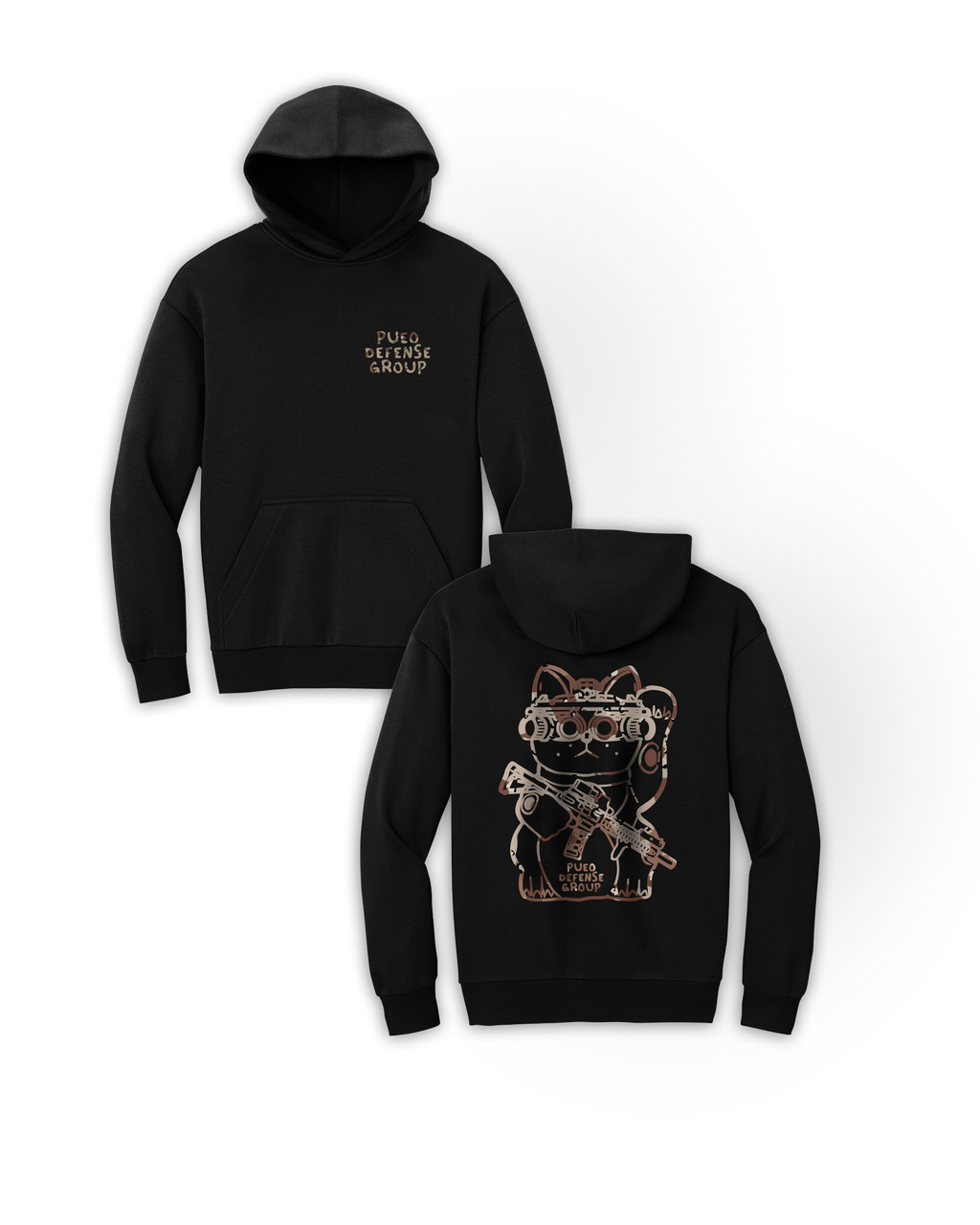 OG CAT NODS OVERSIZED HOODIE - CHOCO CHIP