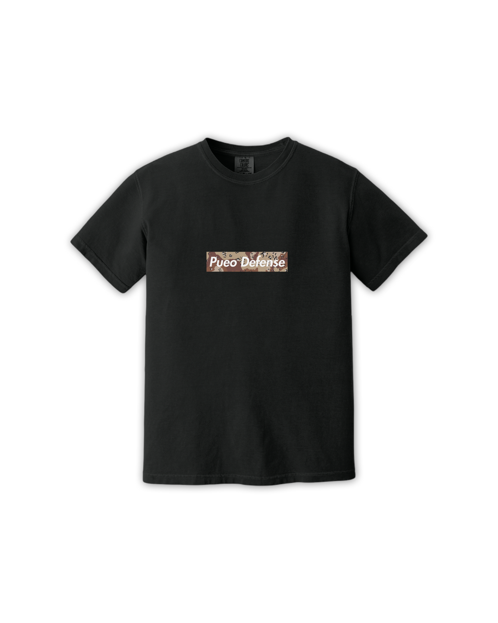 PUEO DEFENSE BOX LOGO TEE - CHOCO CHIP