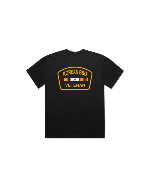 KOREAN BBQ VETERAN TEE - BLACK