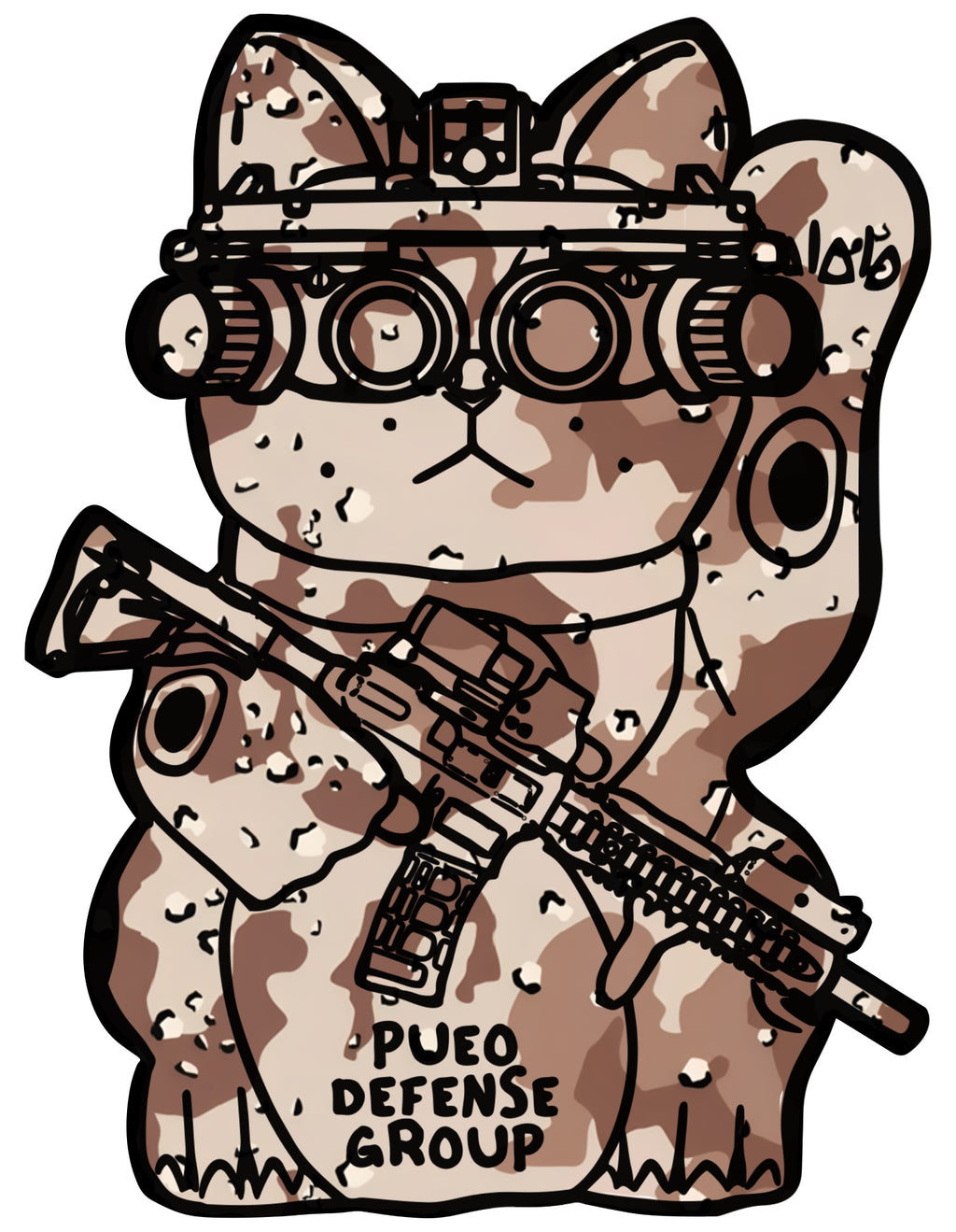 OG CAT NODS STICKER - CHOCO CHIP