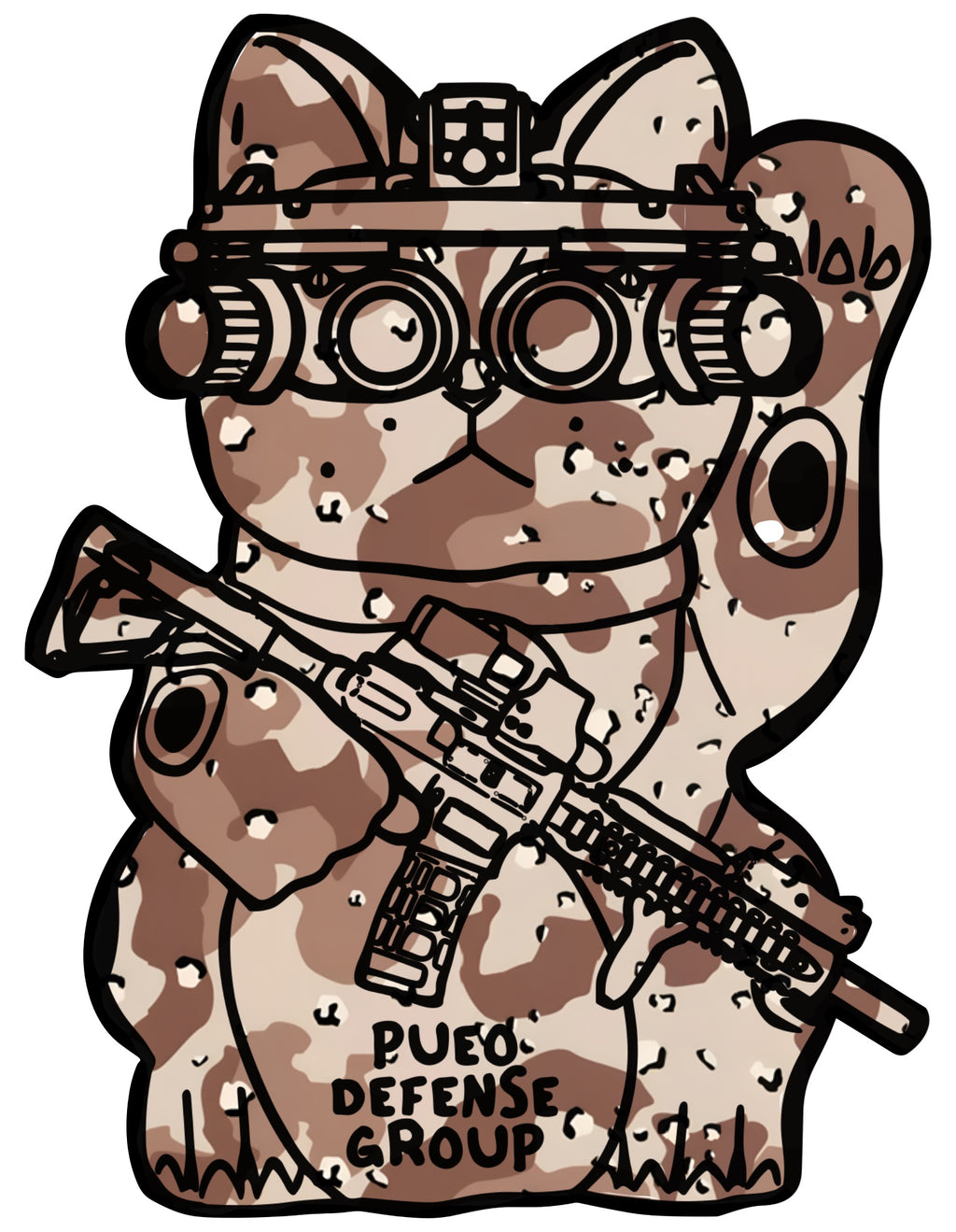 OG CAT NODS STICKER - CHOCO CHIP