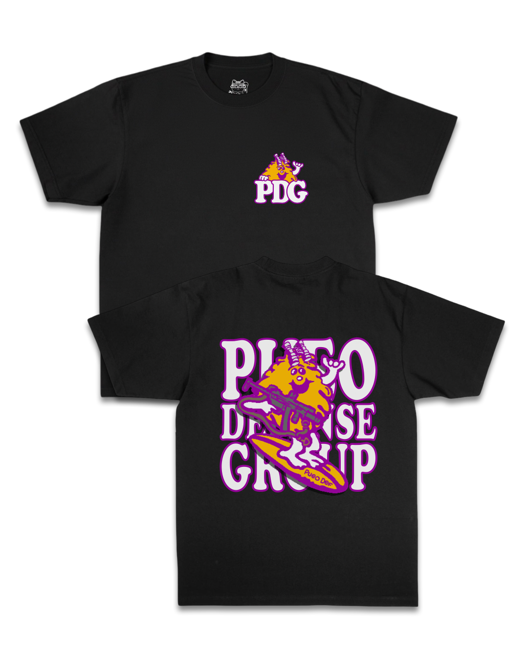 PASSION ORANGE GUAVA PDG OVERSIZED TEE - BLACK