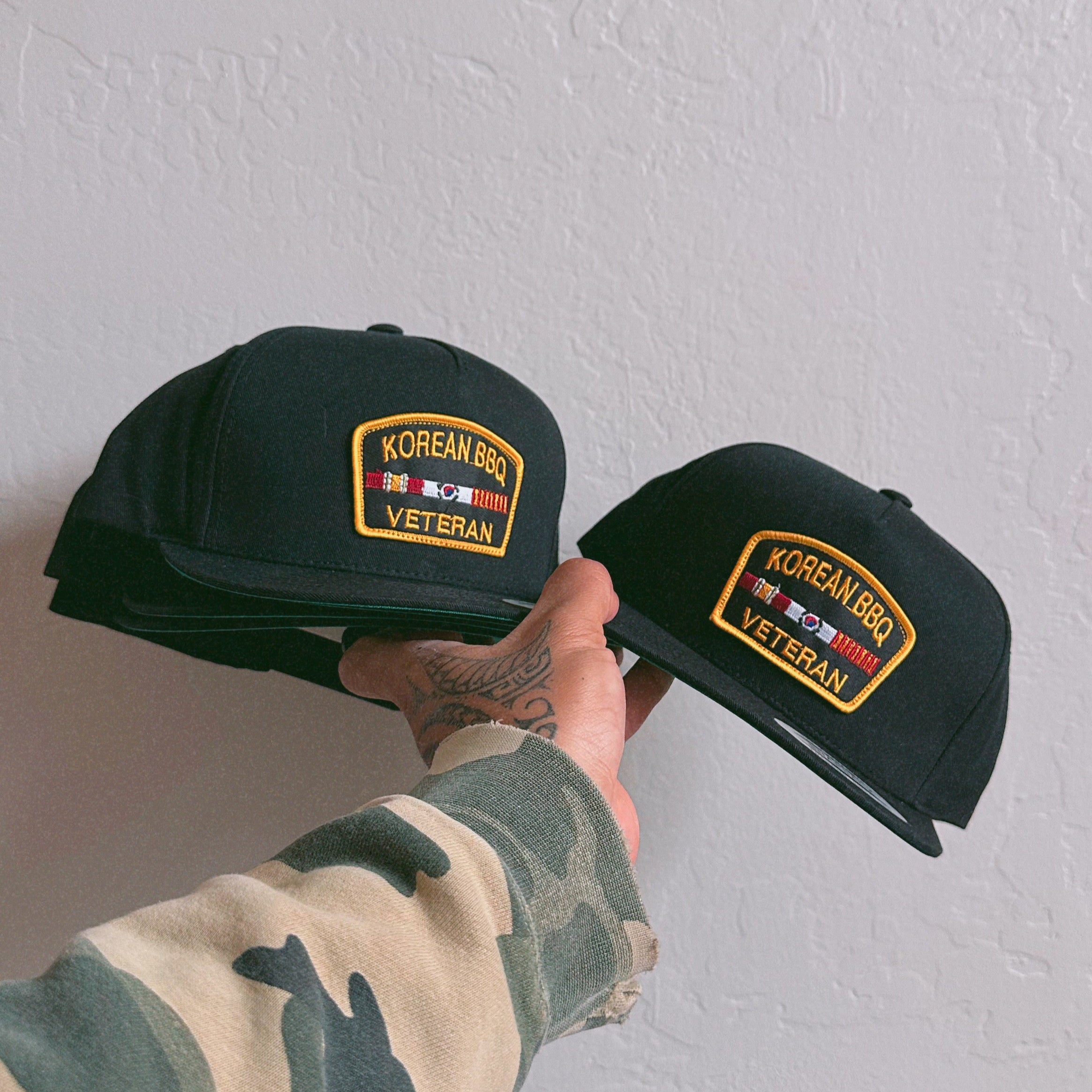Korean BBQ Veteran Snapback Hat (BLEM)
