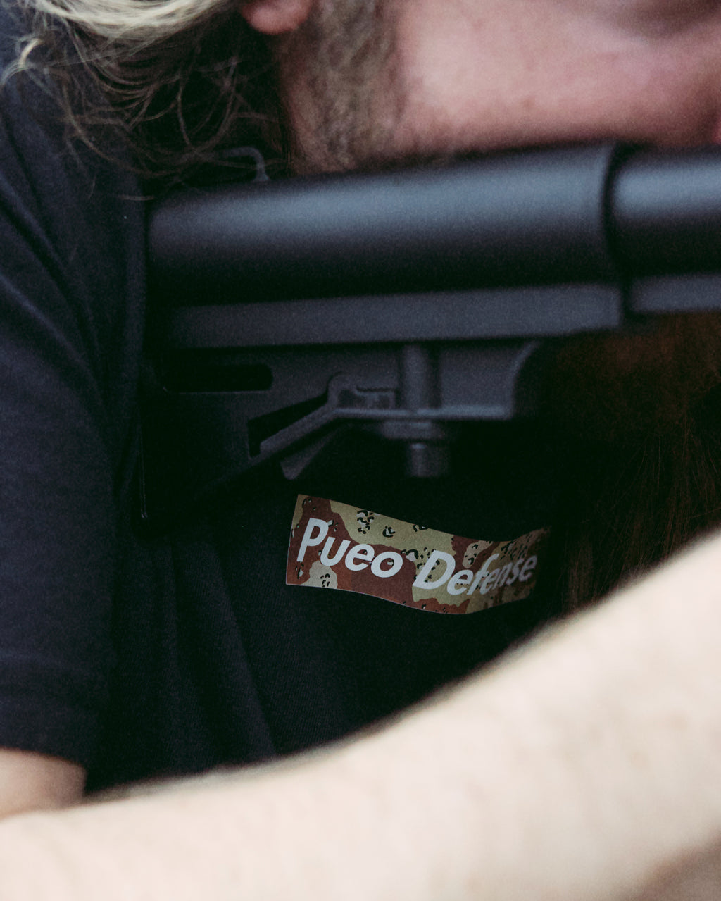PUEO DEFENSE BOX LOGO TEE - CHOCO CHIP