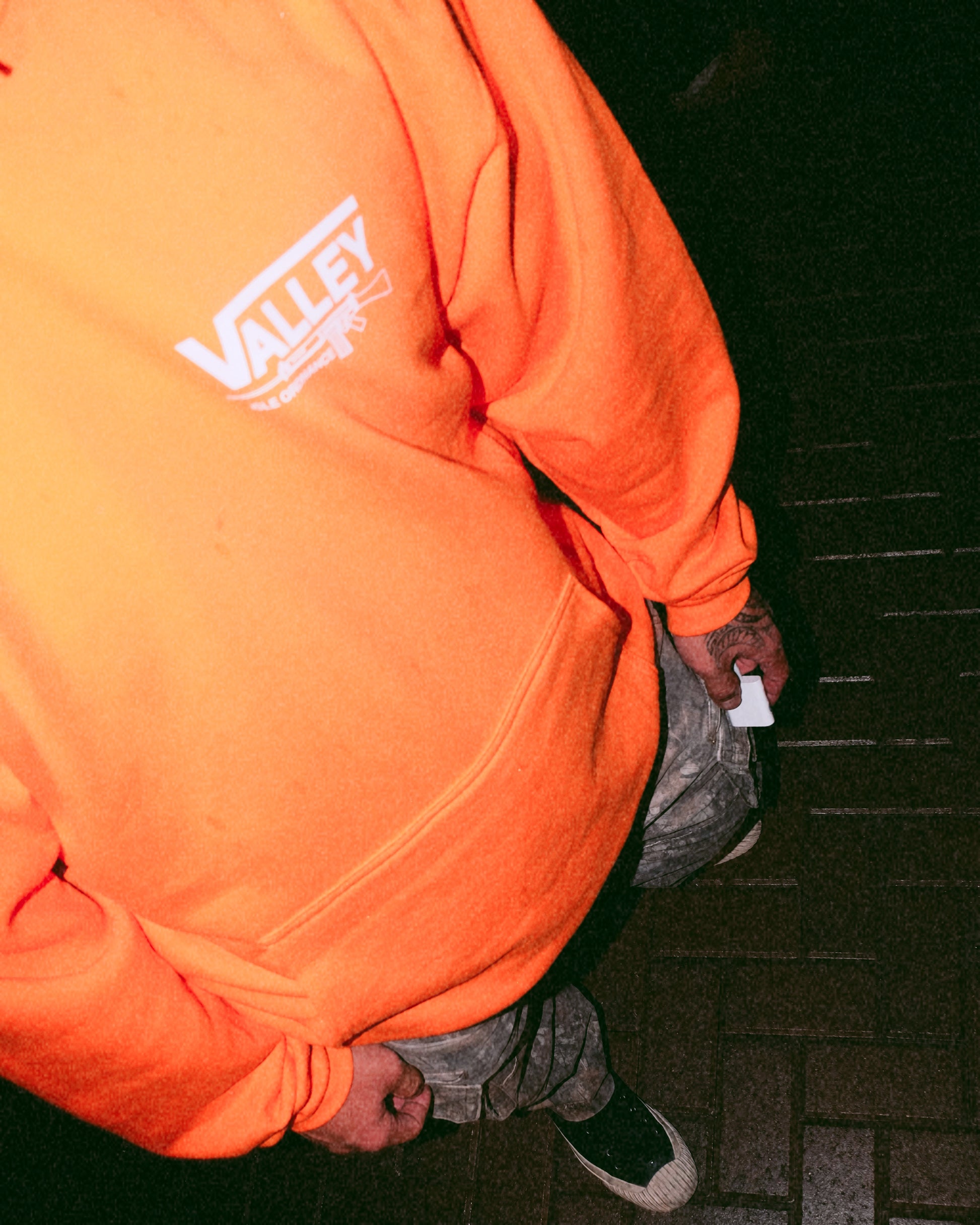 Valley Isle Ordnance Mid Weight Hoodie - Blaze Orange (Pre-Order)