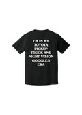 TOYOTA PICKUP & NODS ERA TEE - BLACK