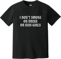 I DON'T KISS GIRLS TEE - BLACK
